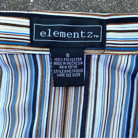 BNWT Striped Collared Shirt With Built In Tank S - Picture 3 of 5